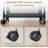 Rolling File Cart With 4 Storage Drawers - Mobile Lockable-Wheel File Cabinet (Hanging Filing Organizer, Under Desk Utility Cart For Home Office)