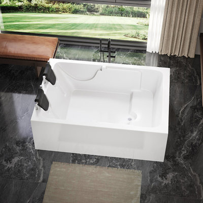 TB5689314230495TB&Size 47.24 " W Freestanding Soaking Acrylic Bathtub