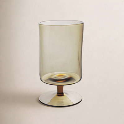 Stemmed Indented Drinking Glass