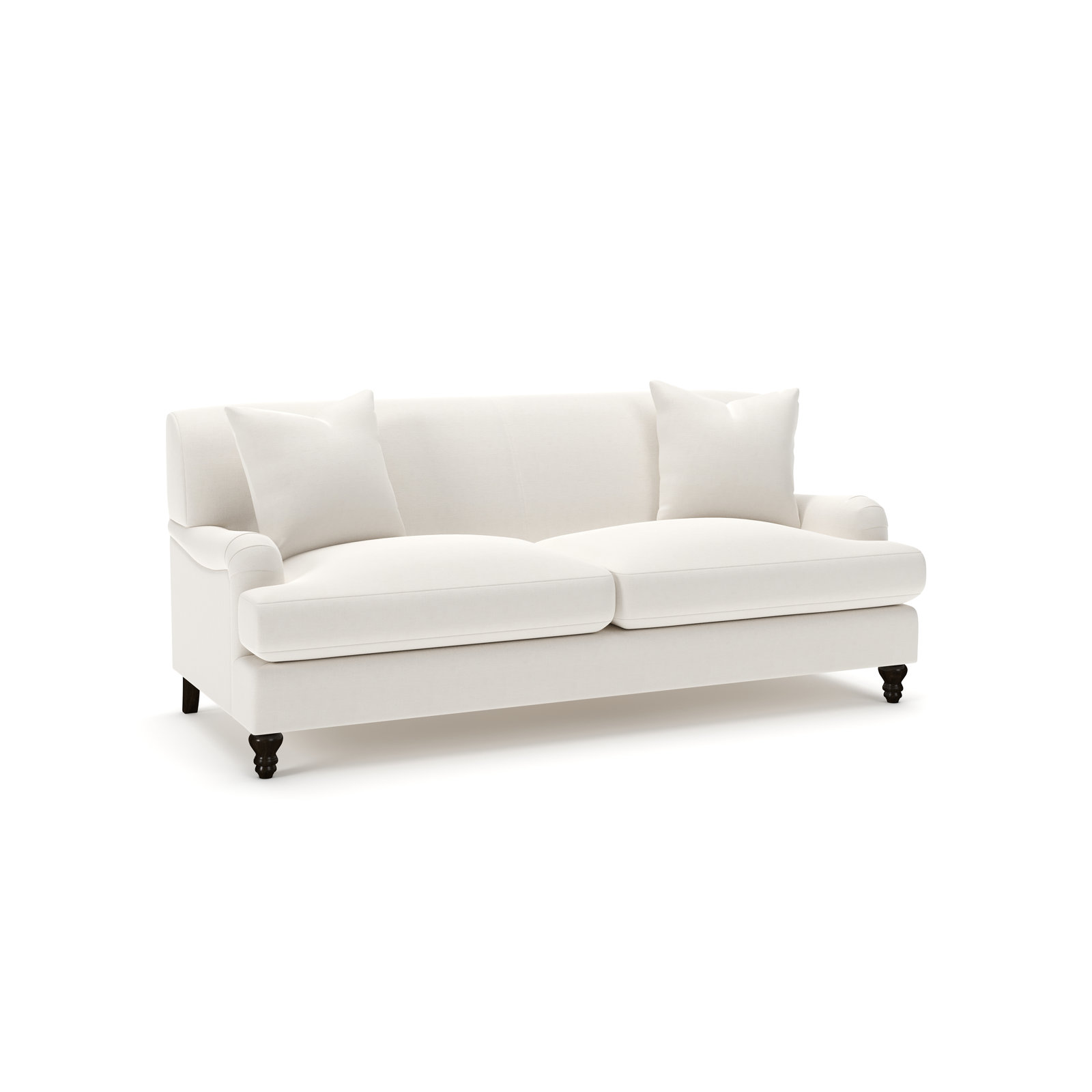 Walters 78'' Tight Back Sofa, Lena Off White Performance Linen Blend