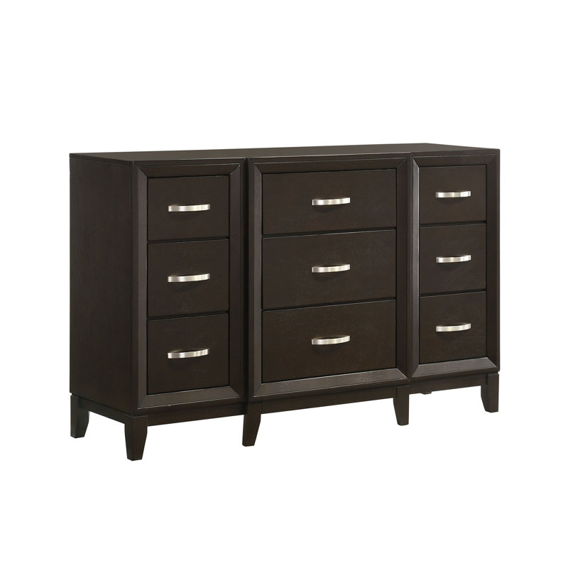 Commode double 9 tiroirs Sizemore