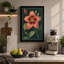 Coral Bloom Study Botanical - Wrapped Canvas-1705952432-1705952434