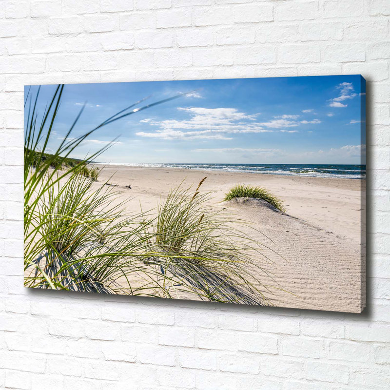 Mrzeżyno Beach - Wrapped Canvas Print