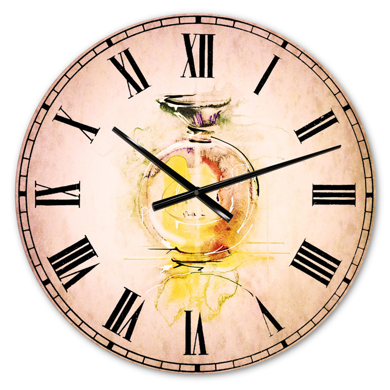 Horloge murale en métal aquarelle 23", Petit
