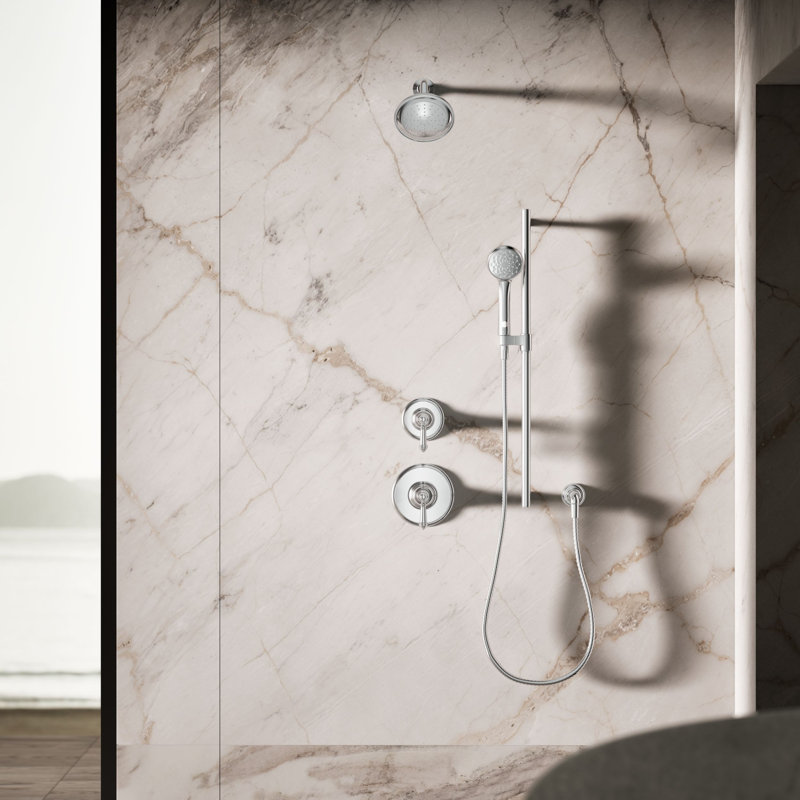 Awaken B90 with Eco-Boost Technology Full Handheld Shower Head, Polished Chrome
