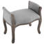 Banc vintage rembourré en tissu-436635981