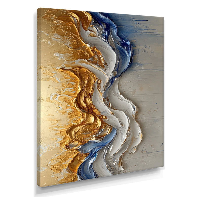 Queenborough - Abstract Canvas Art Print, Toile tendue, Ne s’applique pas, H 20 po x l 12 po