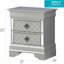 Table de chevet avec rangement-968123318