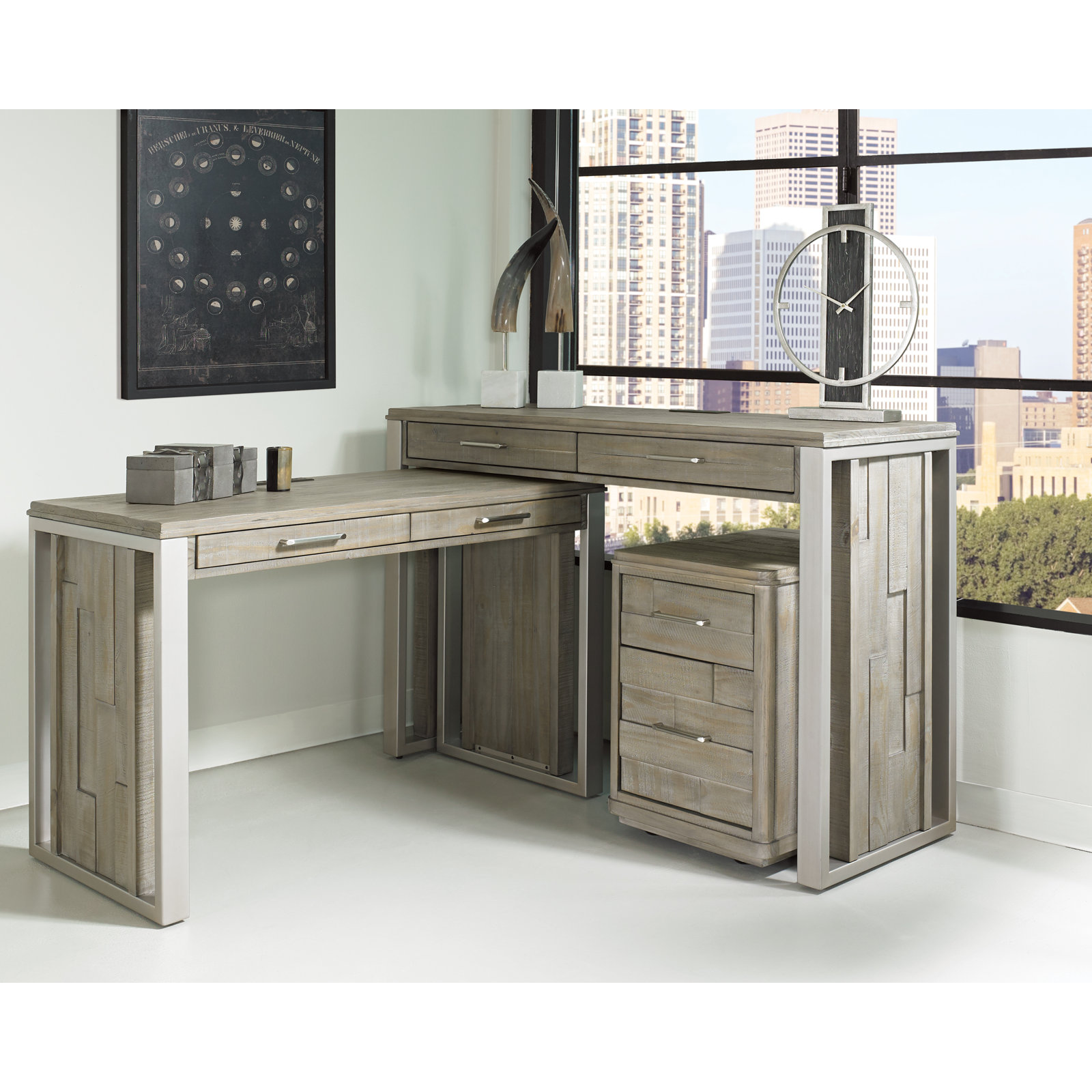 Musso 56.5 " Pine Computer Desk