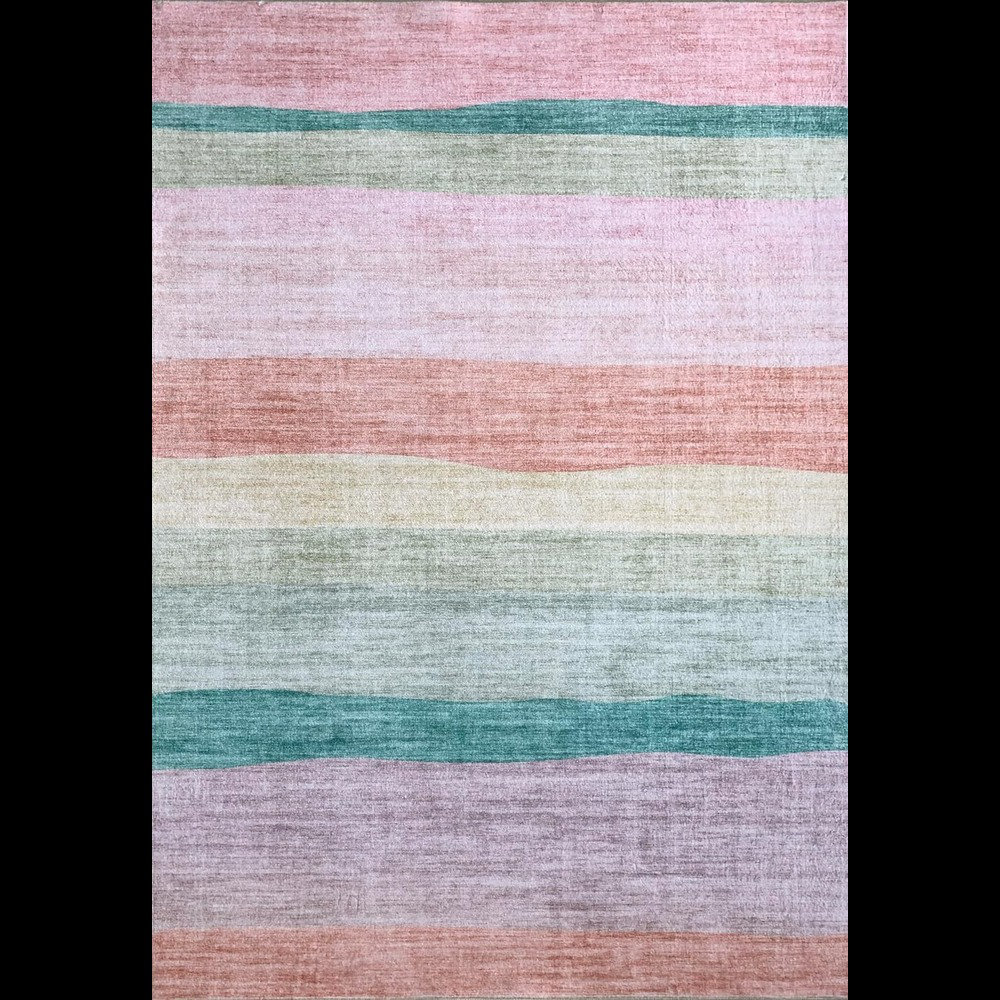 AKASISRUG Tapis arc-en-ciel pour enfants, lavable et coloré, pour chambre d' enfant, tapis de jeu antidérapant, tapis de sol ultra doux pour salle de classe, salle de jeux, salle de bain (150 x