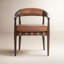 Dane Leather Upholstered Arm Chair-329137597
