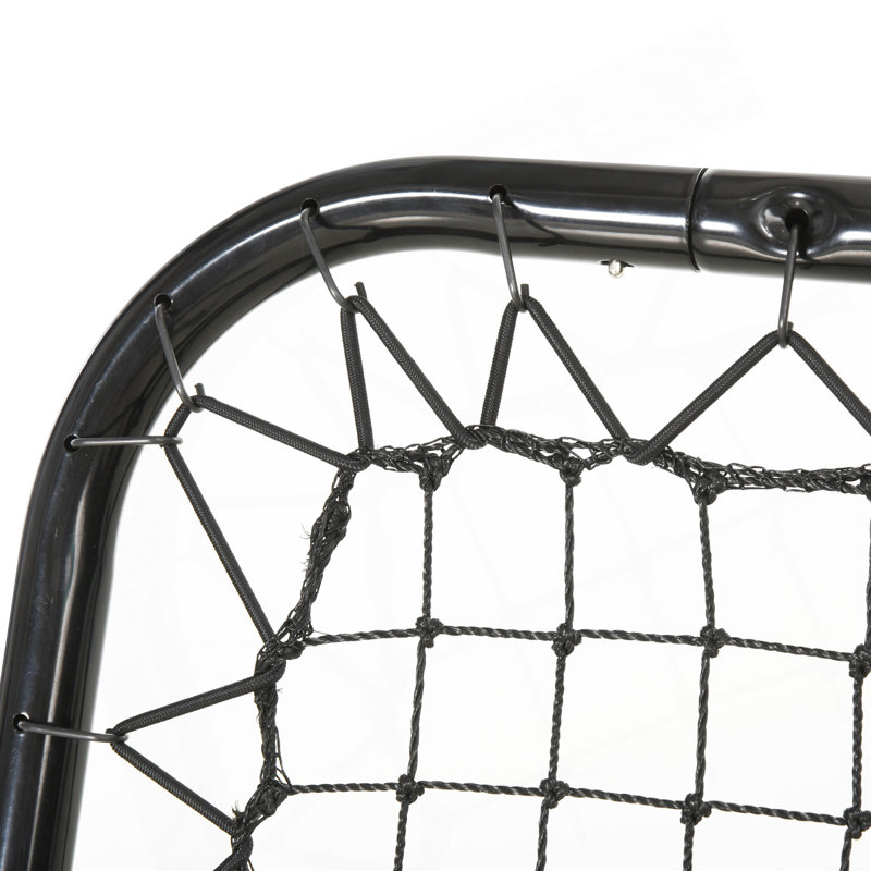 Filet de soccer portatif Soccer Rebondeur, 3 pi x 3 pi, réglable en angle, pliable, tube en métal robuste