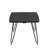 Rectangular Coffee Table with Curved Edge MDF Top and Iron Base – Accent Center Table Easy Assembly-164556190