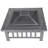 Fire Sense Stonemont Wood Burning Firepit for Camping Included Screen Lift Tool - Square - Black