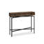 Console rectangulaire en bois massif noyer foncé-131378909