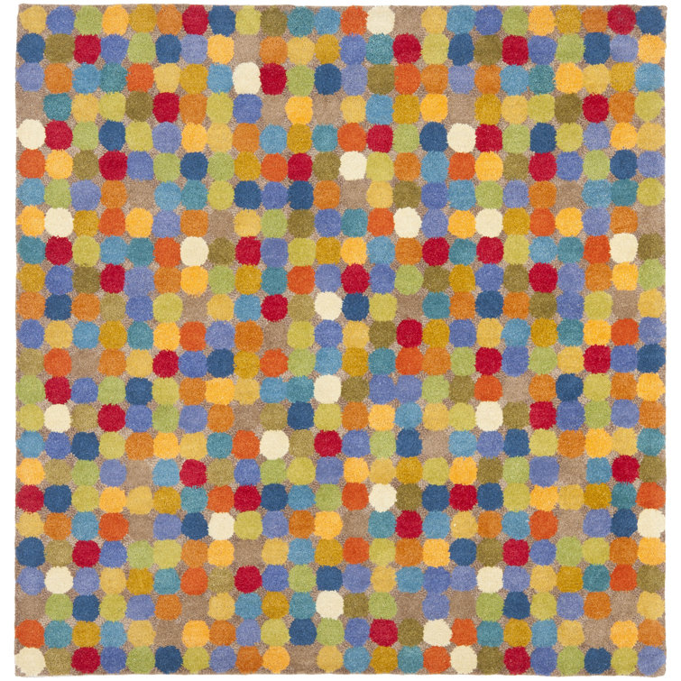 Candelo Hand Tufted Wool Polka Dots Rug