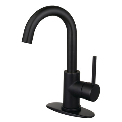 Kingston Brass Concord Single-Handle 1-Hole Deck Mount Bathroom Faucet with Push Pop-Up