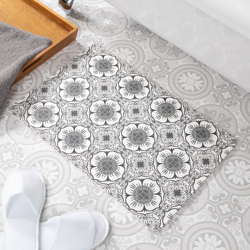 Aisen Non-Slip Bath Mat, Grey