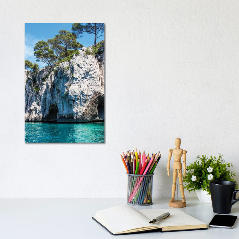 France Provence Cassis Sea Pair II - Wrapped Canvas Print, 20.32 cm H x 30.48 cm W