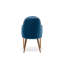 Chaise de salle à manger rose doré | Bleu-2056056931
