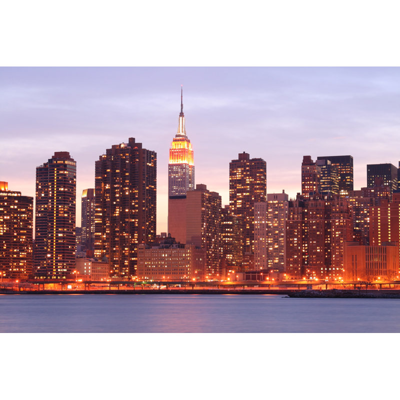 View Of New York City - Wrapped Canvas Print, 30cm H x 46cm W