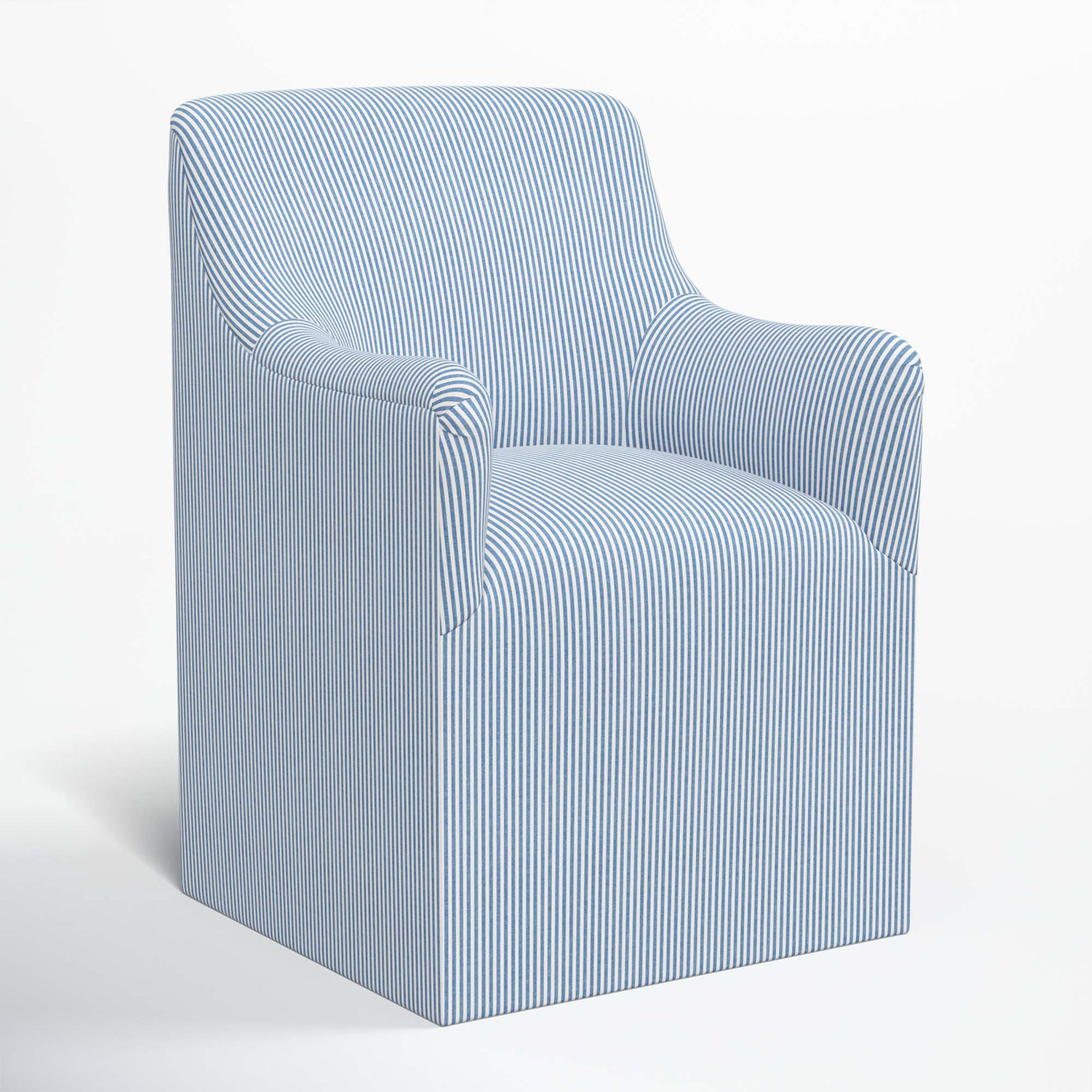 Howth Dining Armchair, Prep Stripe Blue