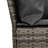  Garden Sofa Grey PE Rattan, Powder-Coated Steel Large Modular-1443615601-1443615600