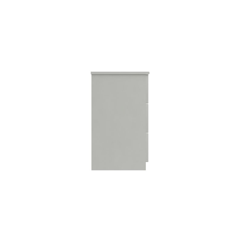 Alianys 76.3cm W 3 - Drawer Chest of Drawers, White Gloss
