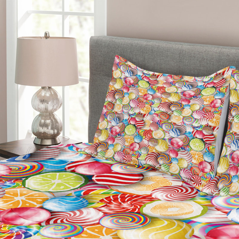 Modern & Contemporary Polyester Coverlet, Queen Coverlet + 2 Shams