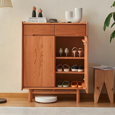Nordic style vintage storage shoe cabinet