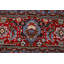 Tapis turc géométrique traditionnel rouge 6 x 10