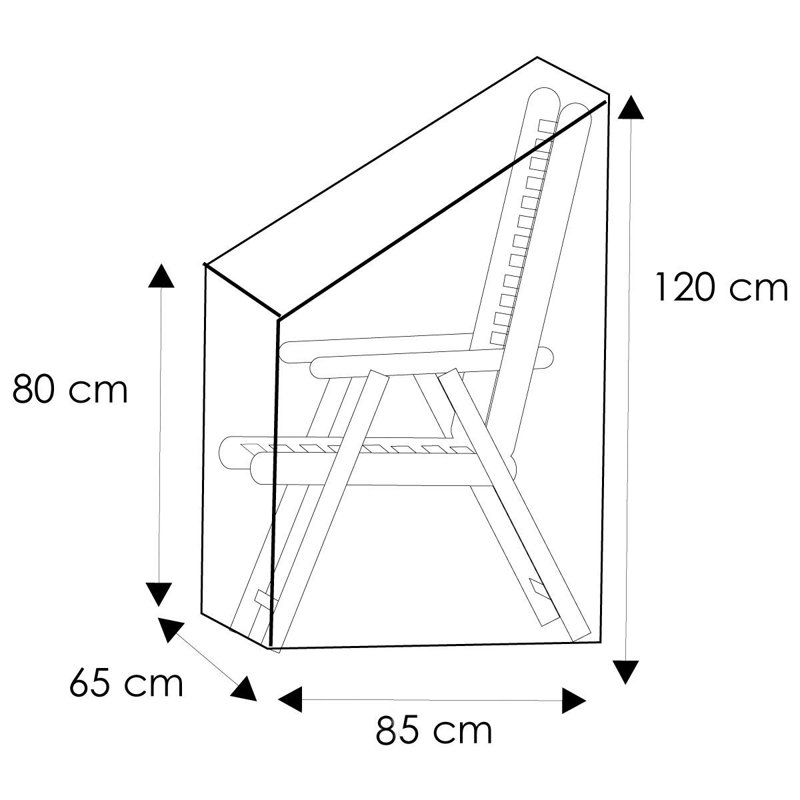 Housse de chaise à assise profonde