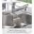 Tower Yamazaki Home Faucet-Hanging Sponge Holder, Kitchen Organizer Sink Rack Basket, Single, Steel-46492055
