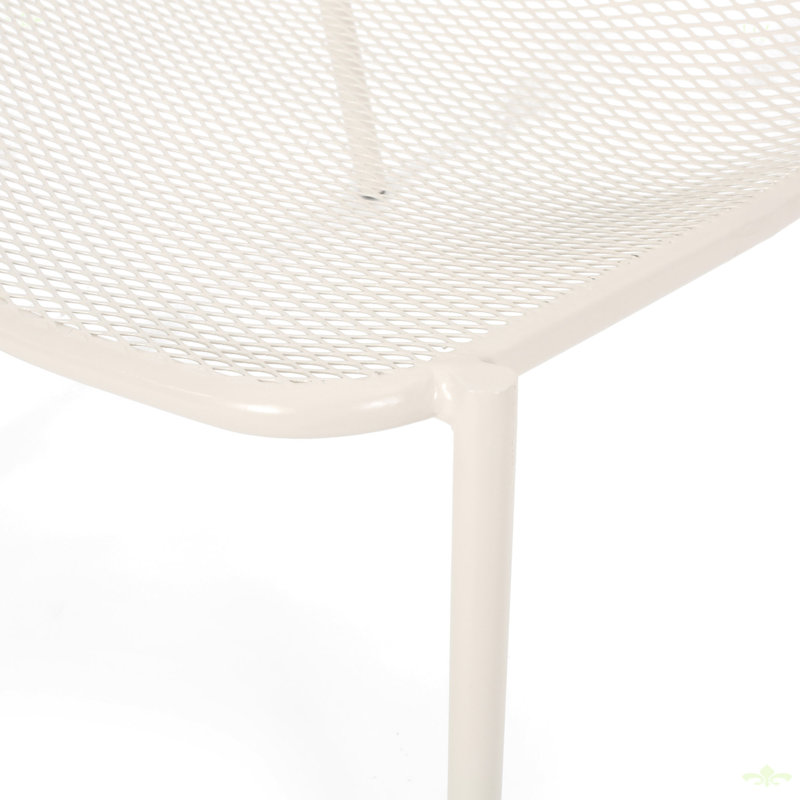 Chaise d'extérieur moderne (ensemble de 2), Blanc mat