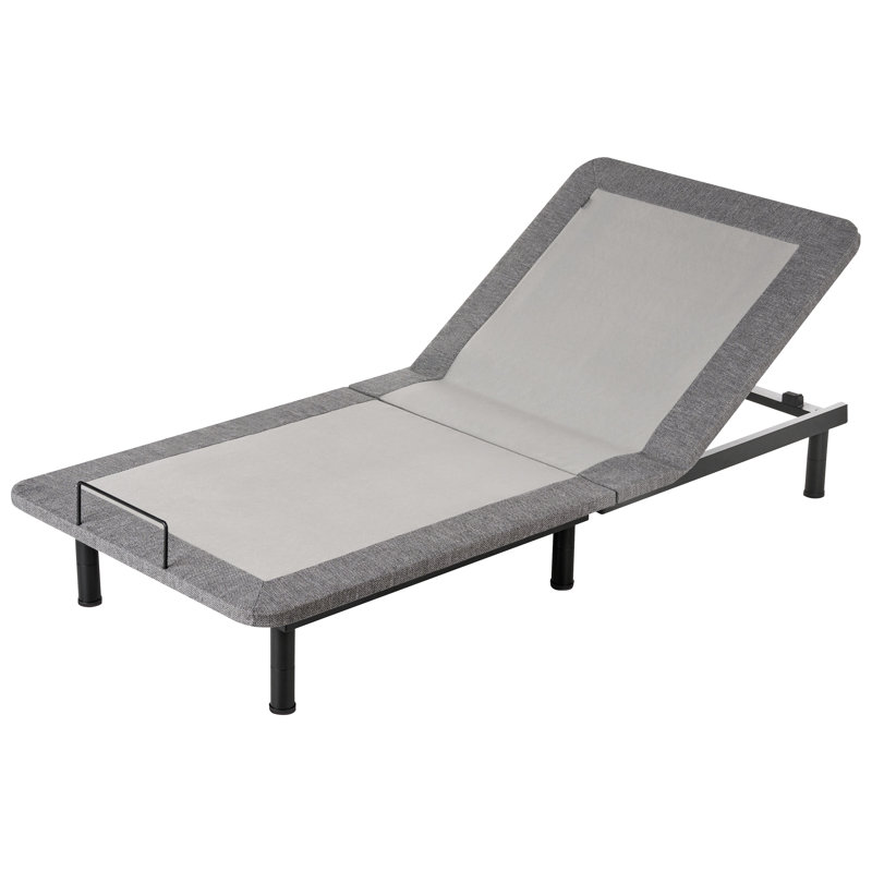 Electric Adjustable Bed Base BRUNOY Grey, Single