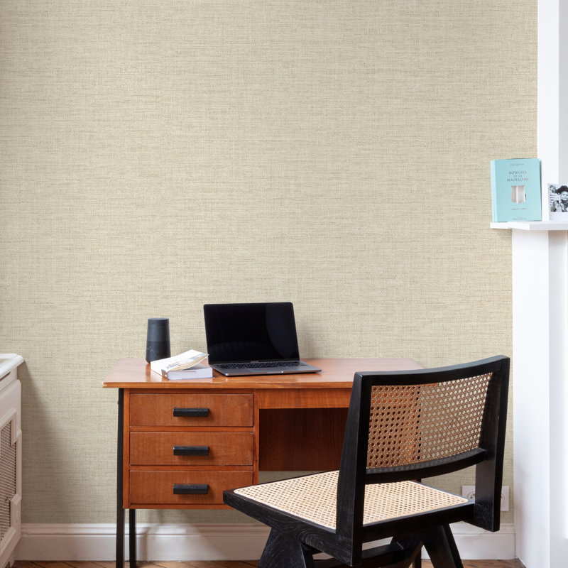 Concept Collection Rough Textile Double Width 42-inches Wide Wallpaper Roll, Pink