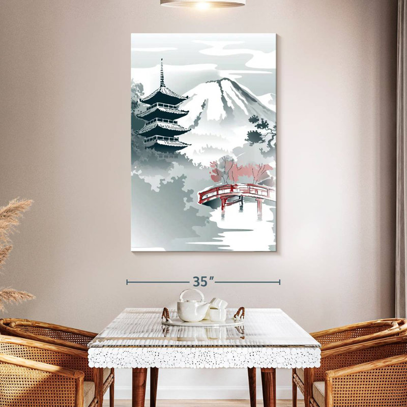 Aime Japanese Bridge, 51" H x 34" W
