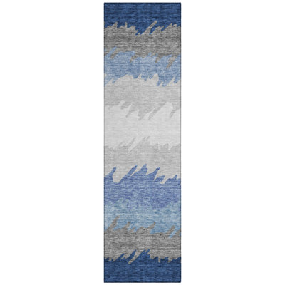 Neysa Washable Striped Indoor / Outdoor Rug