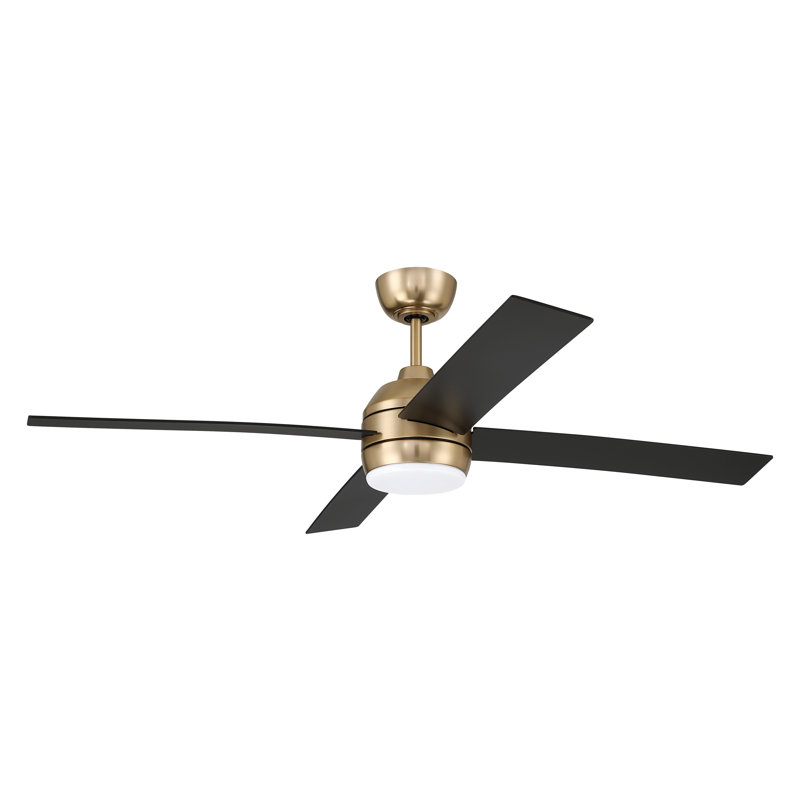 Ventilateur de plafond d'intérieur 4 pales Kelsey, Gold