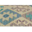 Repose-pieds rembourré fabriqué à la main Southwestern Kilim
