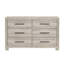 Mobilier de chambre à coucher contemporain en bois de style contemporain avec commode à six tiroirs gris moderne
