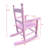 Solid Wood Children's Rocking Chair, Light Pink Indoor/Outdoor Toddler Seat-1051150876-1051150879