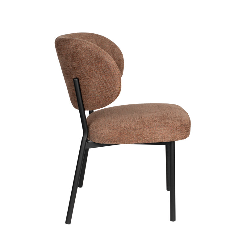 Sanne Upholstered Dining Chair, Orange