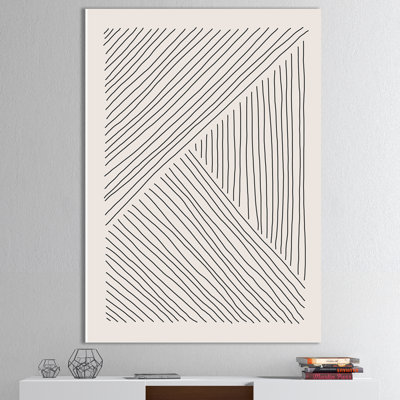 Minimal Geometric Lines II - impression sur toile tendue