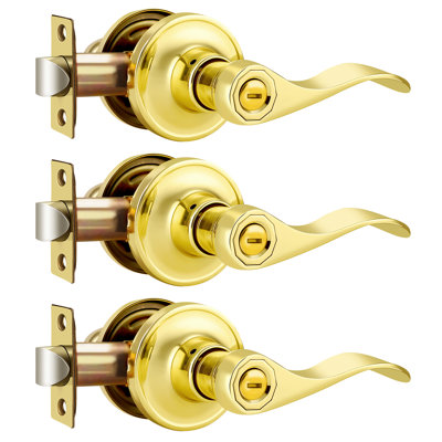 Door Lever with Round Rosette