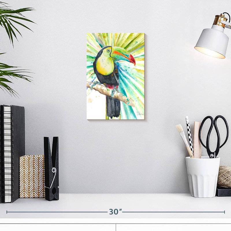 Brampt Bright Tropical Toucan, 12" H x 8" W