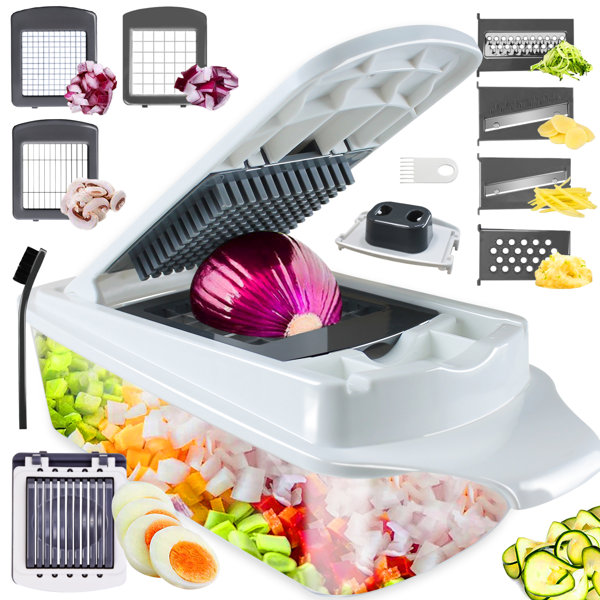 25in1 Multifunctional Vegetable Chopper With 10 Blades, Onion