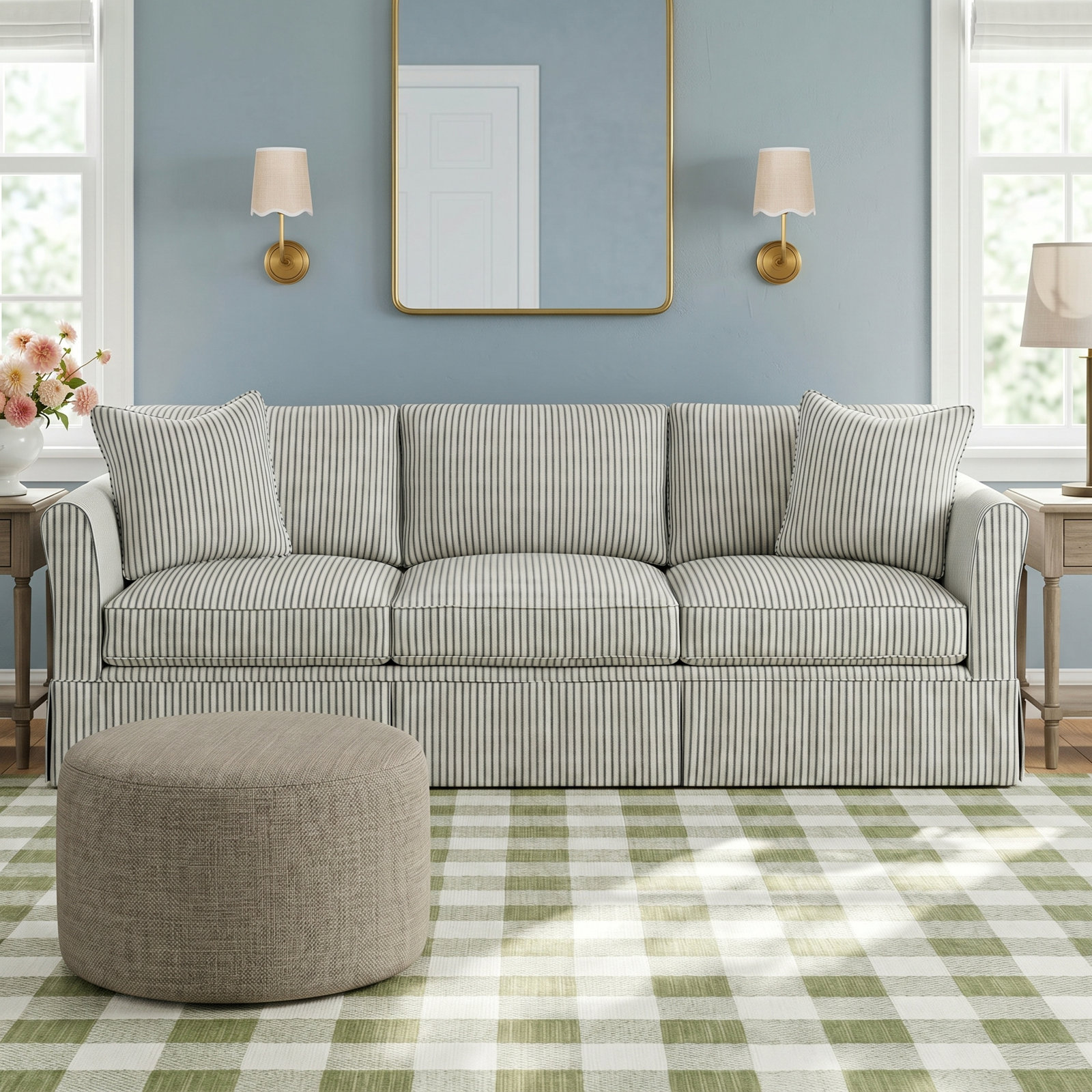 Shelby 82'' Upholstered Sofa, Bayou Natural Canvas