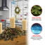 Le centre de table et porte-bougie en pin à poils scintillants 30 po The Holiday Aisle®