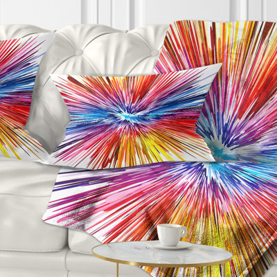  Abstract Colour Explosion Pillow